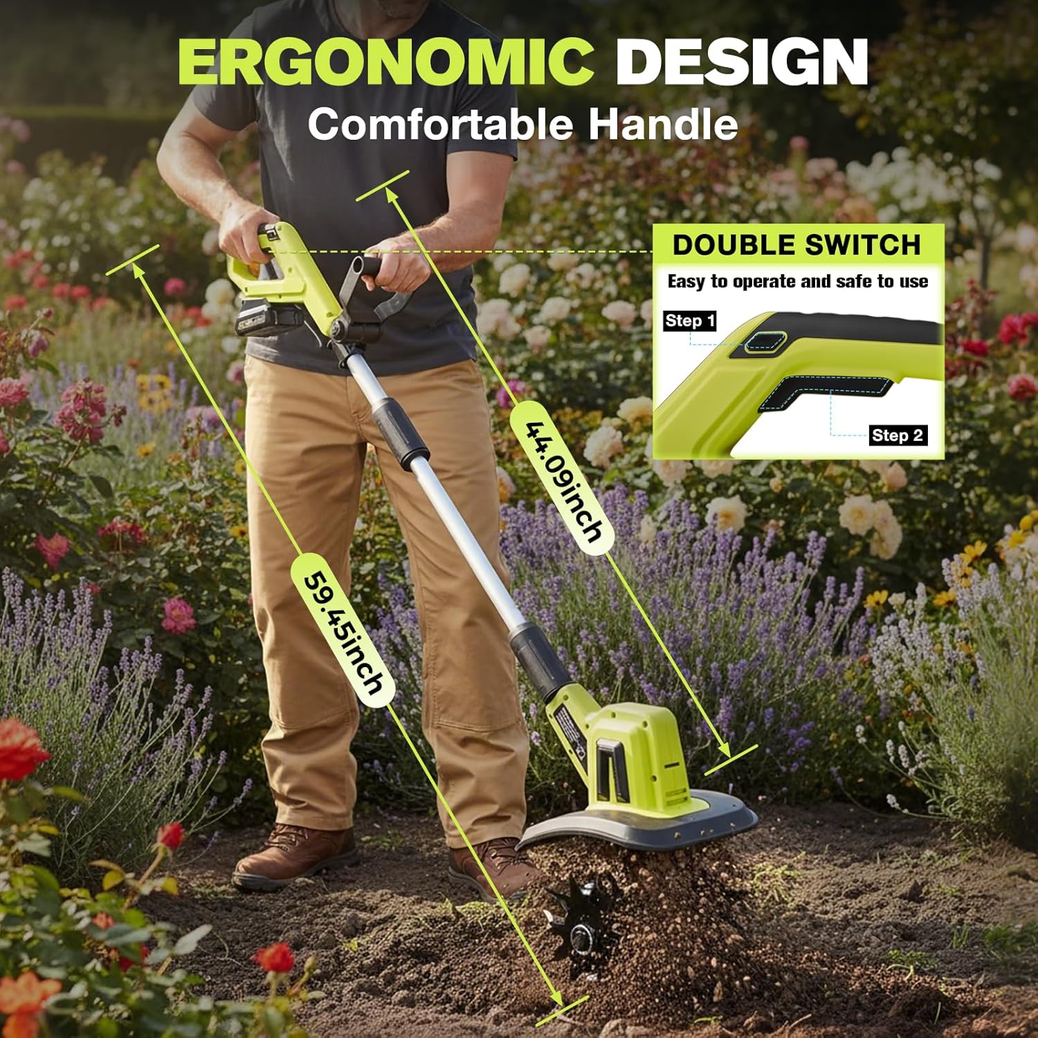 Cordless Electric Garden Tille – Soil Tilling Cultivator Bewertung und Preis