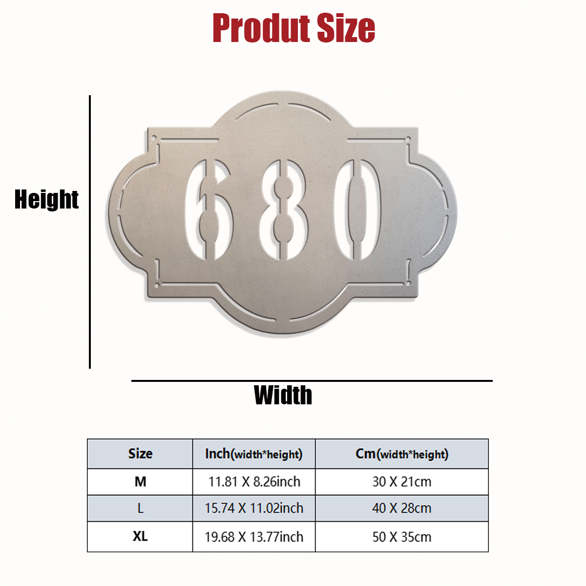 1pc Custom Number Metal Wall D – Farming A Bewertung und Preis