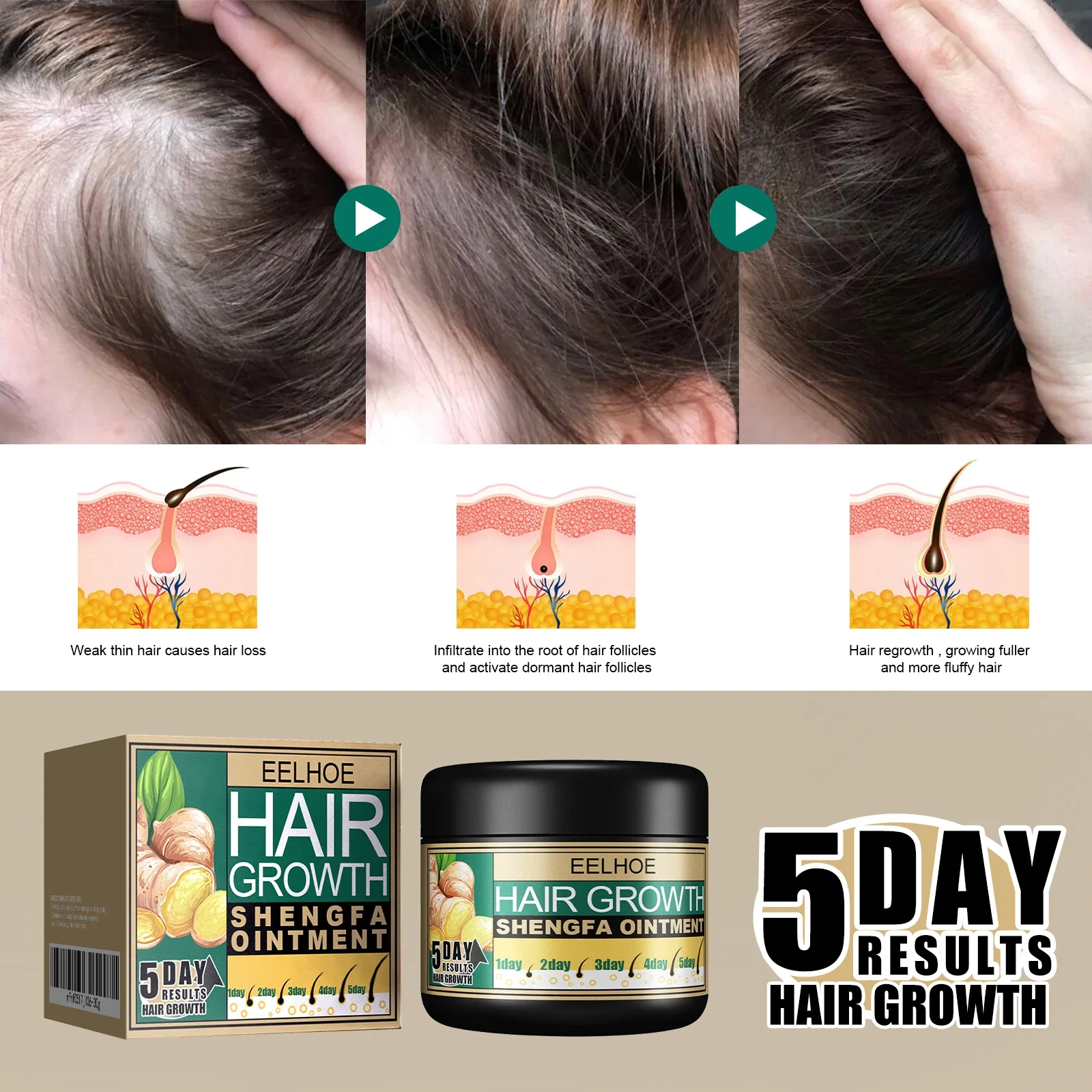 EELHOE Ginger Dense Hair Cream – Plant Growth Regulator Bewertung und Preis