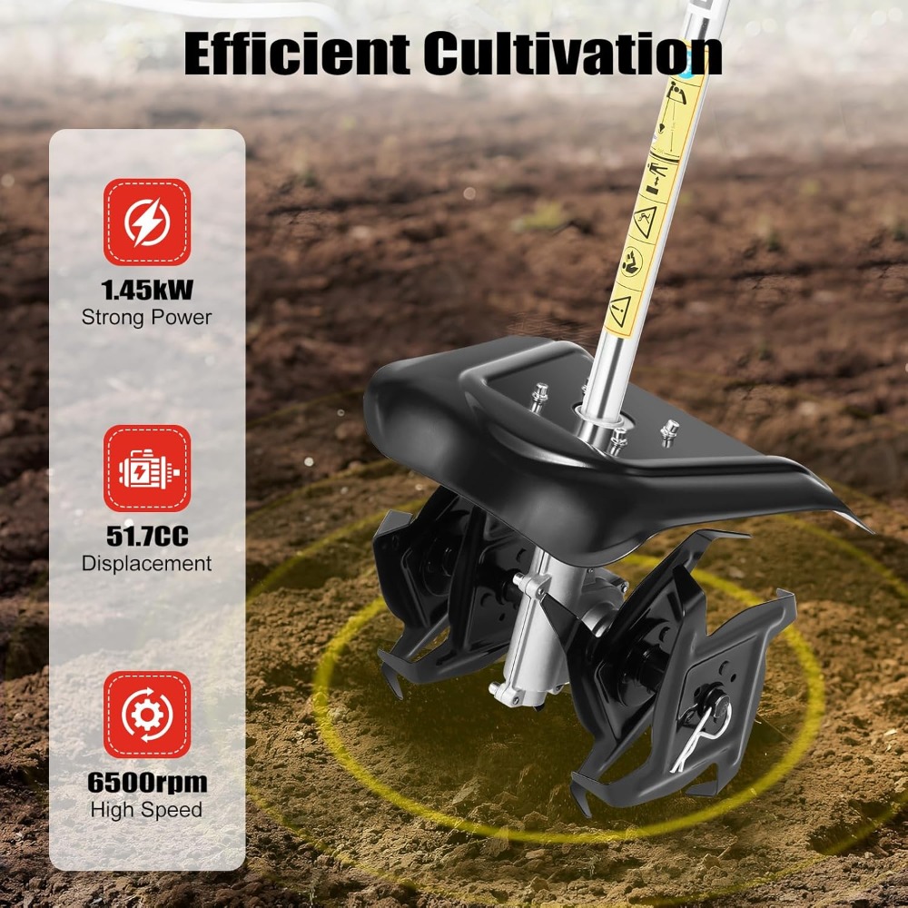 51.7CC 1.45kW Gas Powered Cult – Soil Tilling Cultivator Bewertung und Preis