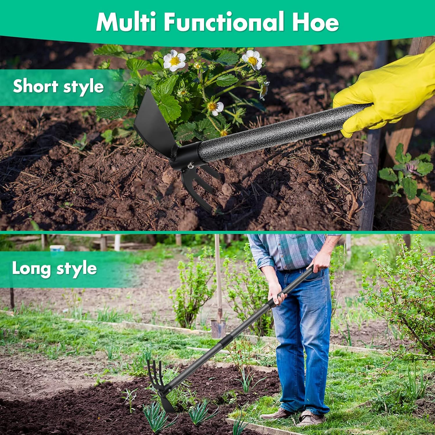 45 Inch Long Garden Hoe and Cu – Soil Tilling Cultivator Bewertung und Preis