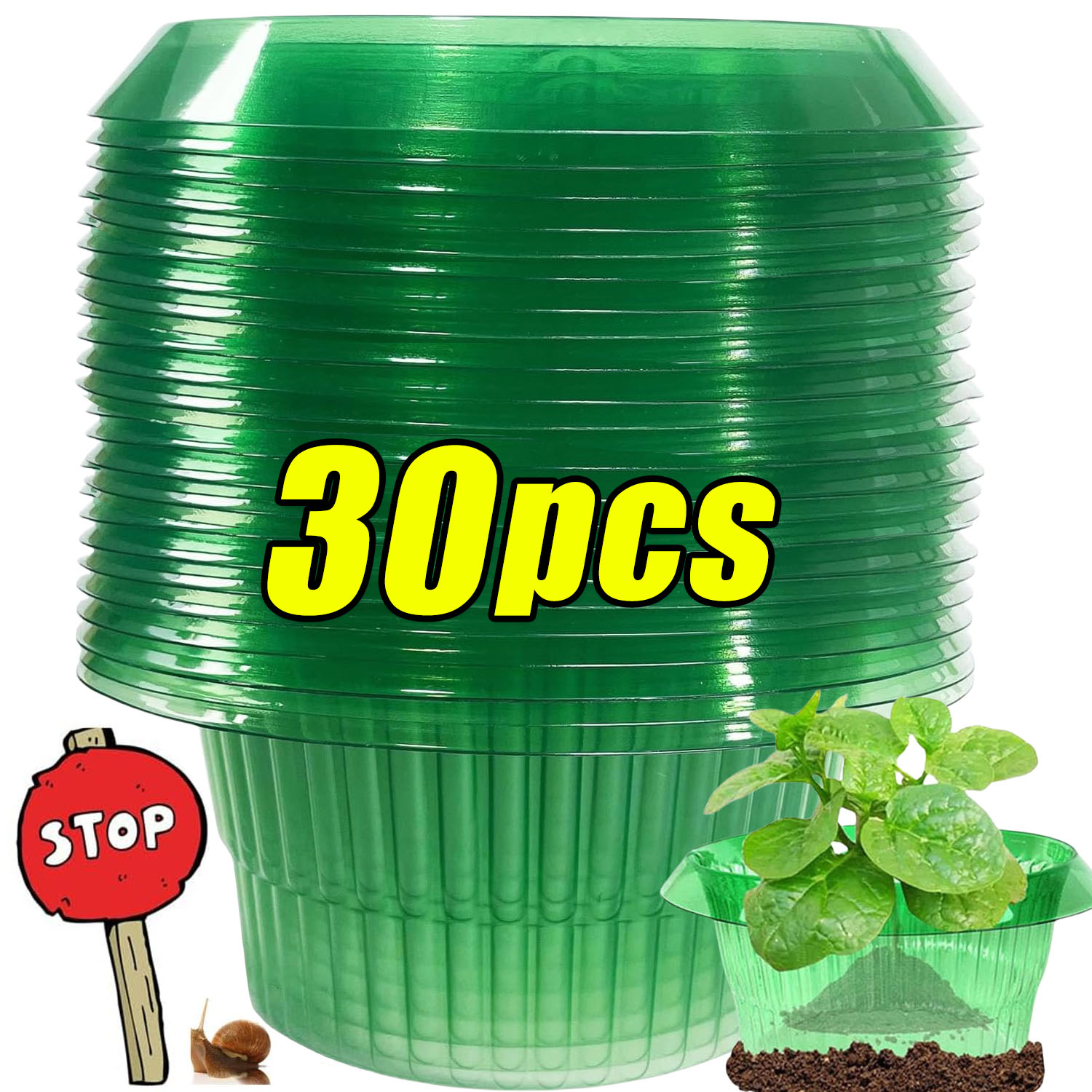 1/30pcs Plants Slug Protection – Vegetable Transplanter Bewertung und Preis