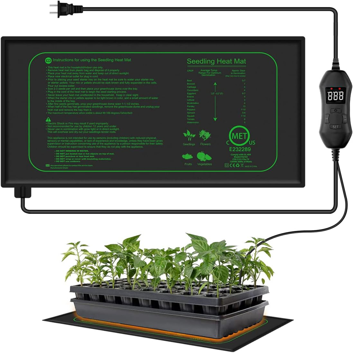 Seedling Heat Mat With Digital – Plant Growth Regulator Bewertung und Preis