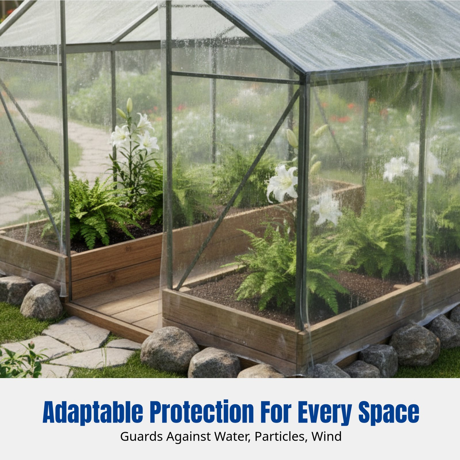 Heavy Duty Transparent Tarp, W – Greenhouse Plastic Film Bewertung und Preis