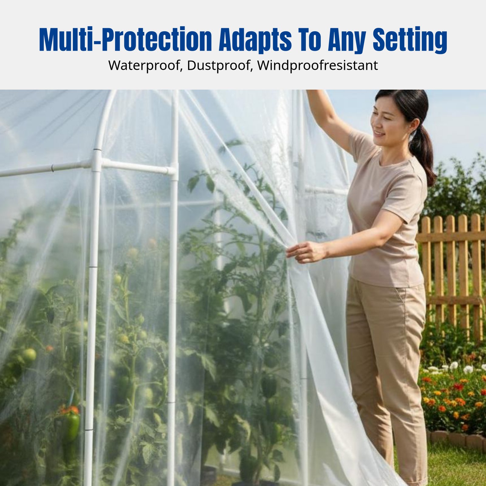 Heavy Duty Transparent Tarp, W – Greenhouse Plastic Film Bewertung und Preis