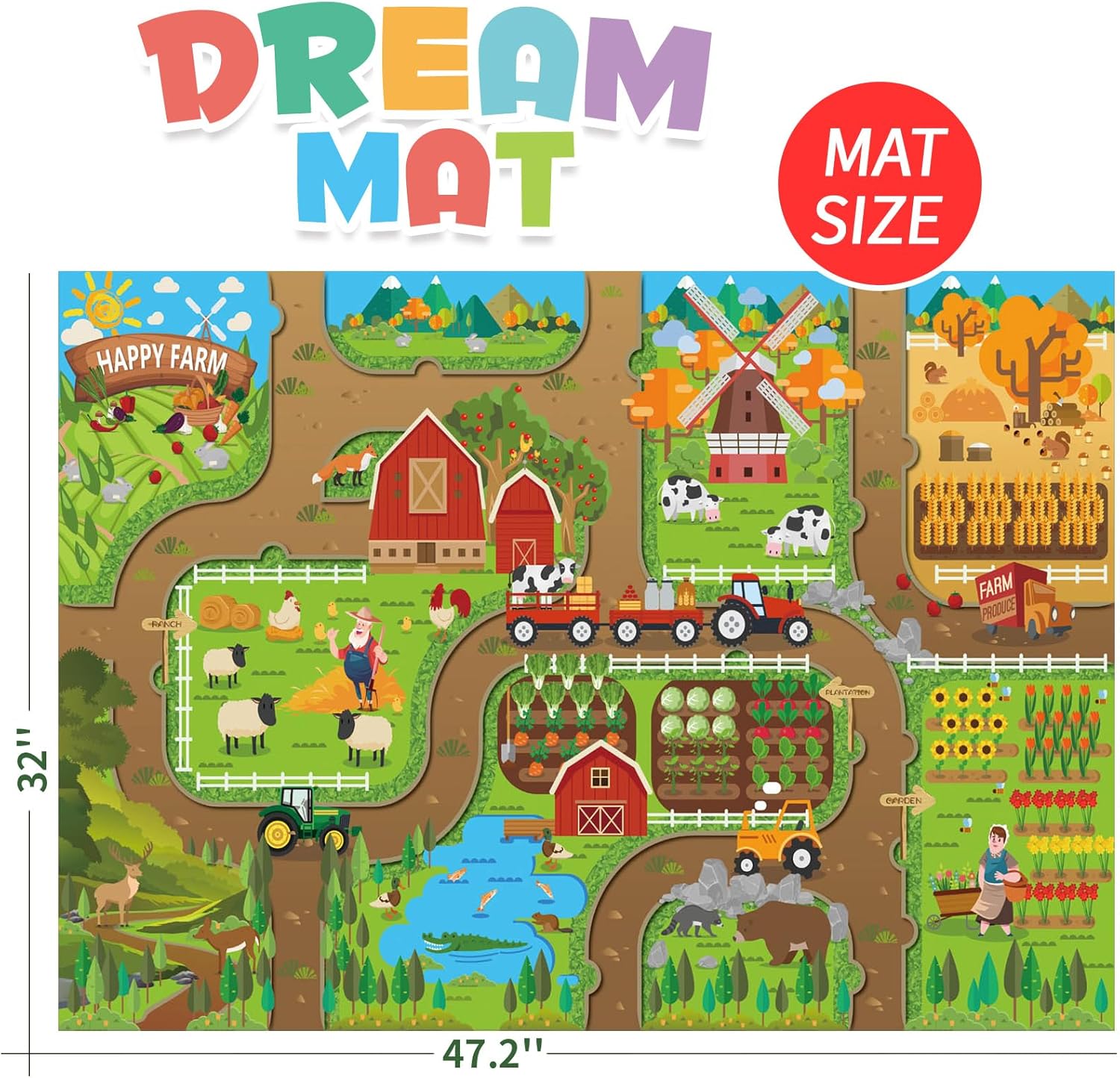 Kids Dream Mat Happy Farm Acti – Farming A Bewertung und Preis