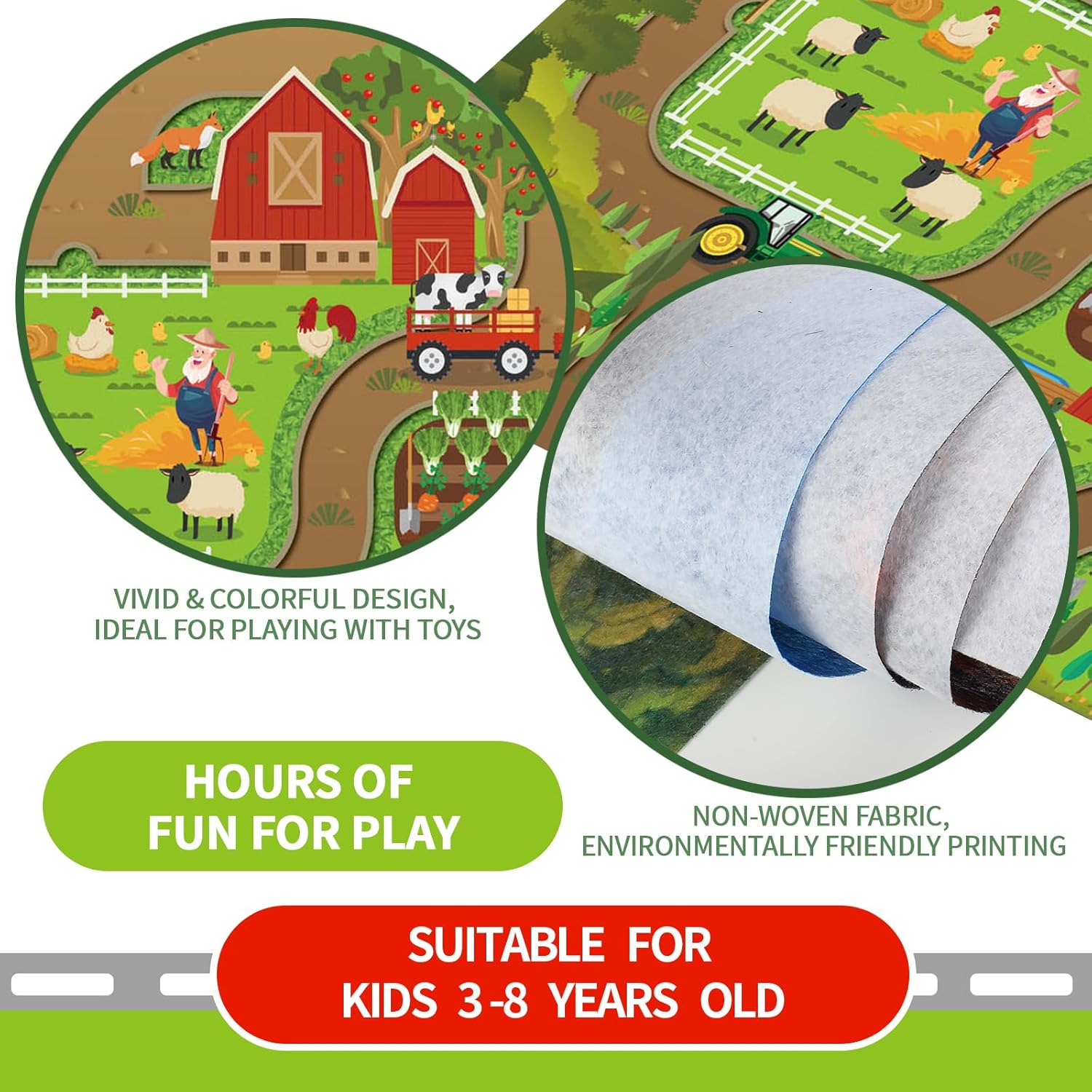 Kids Dream Mat Happy Farm Acti – Farming A Bewertung und Preis
