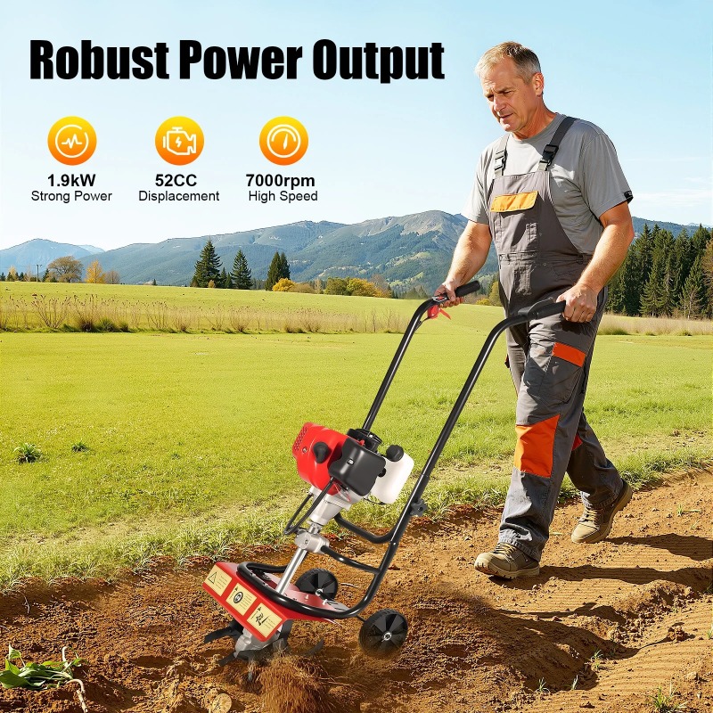 Tiller,52CC 2 Stroke Garden Cu – Soil Tilling Cultivator Bewertung und Preis