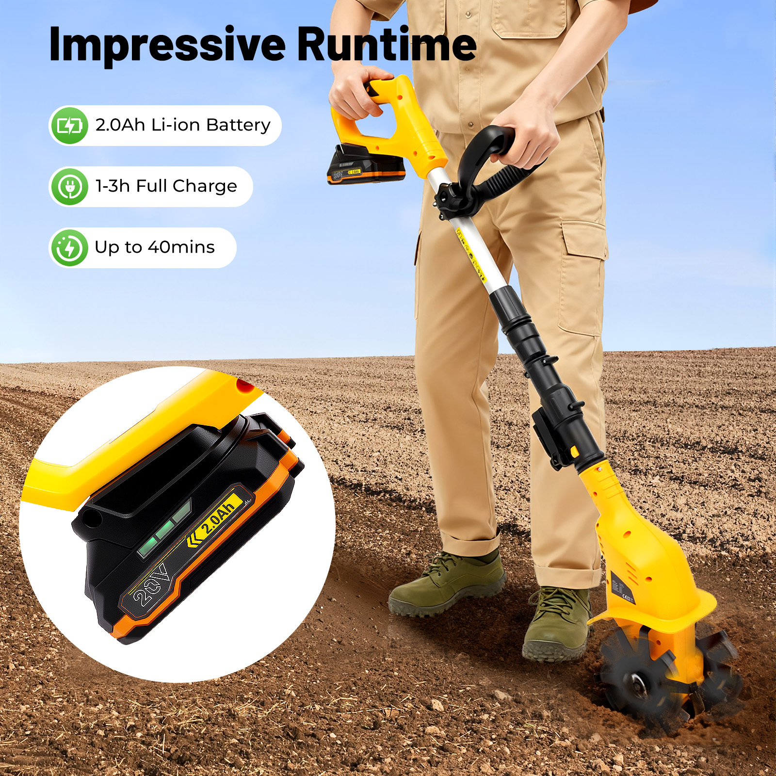 Cordless Tilling Cultivator 20 – Soil Tilling Cultivator Bewertung und Preis