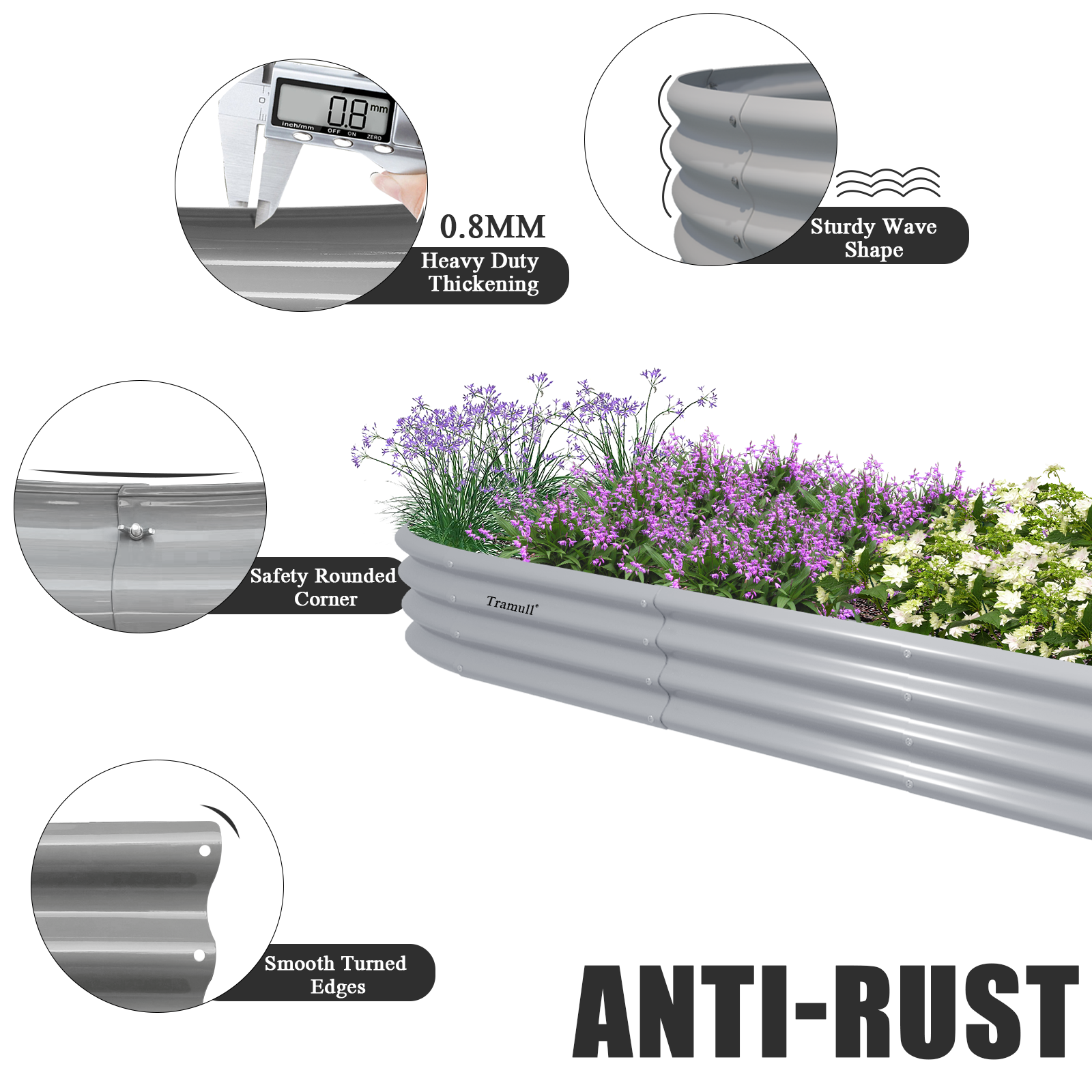 12x2x1FT Galvanized Raised Gar – Vegetable Transplanter Bewertung und Preis