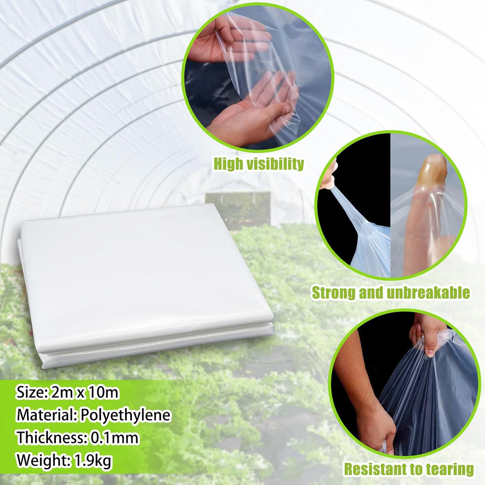 Transparent Greenhouse Plastic – Greenhouse Plastic Film Bewertung und Preis